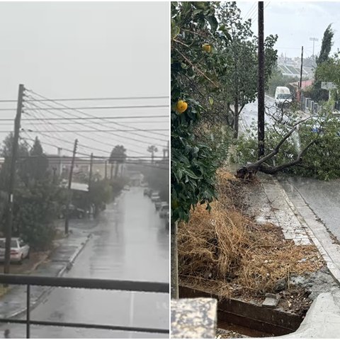 Βροχή προβλημάτων στο οδικό δίκτυο από την κακοκαιρία-Κατολισθήσεις και συσσωρεύσεις νερού