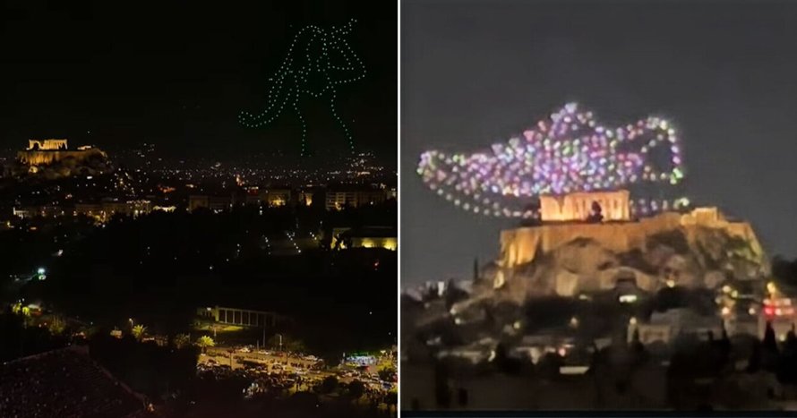 Τα drones και οι ευθύνες για το παπούτσι πάνω από την Ακρόπολη-Οι διαφορές με τη συναυλία της Βίσση