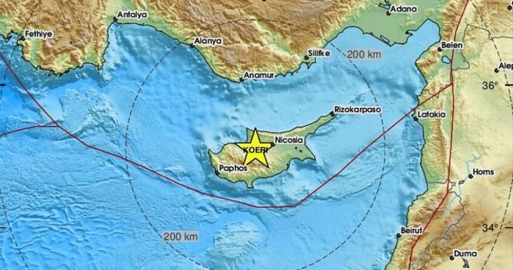 Σεισμική δόνηση ταρακούνησε περιοχές της Κύπρου