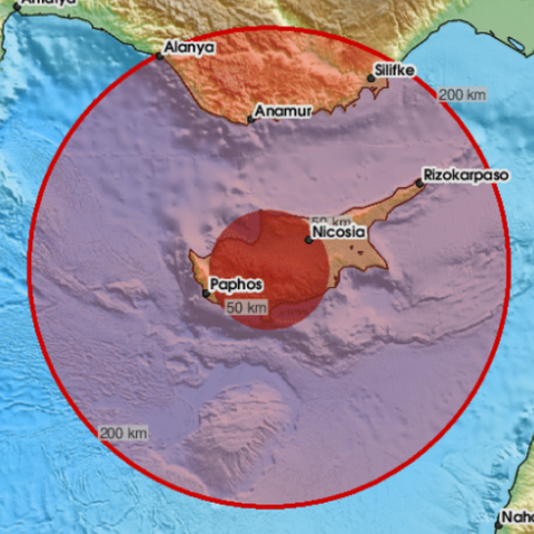 Σεισμός 3,7 Ρίχτερ ταρακούνησε την Κύπρο-Επίκεντρο η Πάφος, αισθητός και στις υπόλοιπες πόλεις