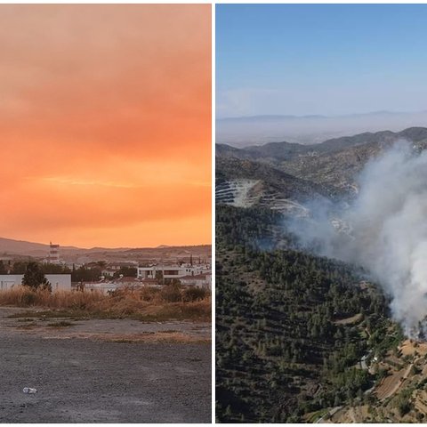 Κινδυνεύει το δάσος του Μαχαιρά από την πυρκαγιά στο Φαρμακά-Κάηκε ένα σπίτι (vid&pics)