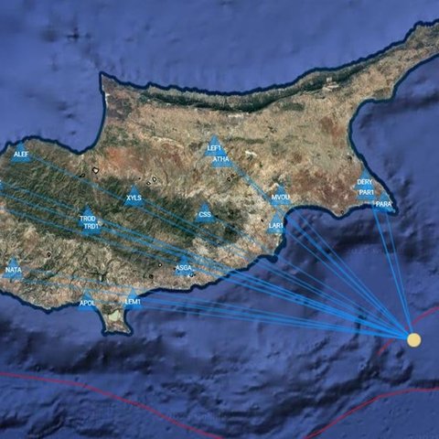 Ανοικτά του Παραλιμνίου σημειώθηκε η σεισμική δόνηση-Αισθητή σε διάφορες περιοχές της Κύπρου