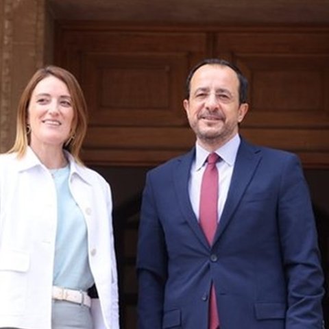 Υποδέχθηκε τη Μέτσολα ο Προεδρος-«Στοχος η ένταξη της Κύπρου στη ζώνη Σένγκεν το 2026»
