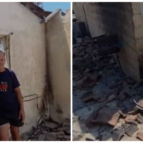 Τσακίζει κόκκαλα πατέρας δύο ανήλικων που έχασε το σπίτι του στη φονική πυρκαγιά-«Δεν επιάμεντε ούτε ρούχο»
