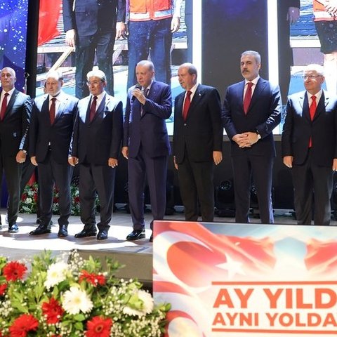 Επιμένει με τα «δύο κράτη» ανήμερα της επετείου της τουρκικής εισβολής ο Ερντογάν από τα κατεχόμενα