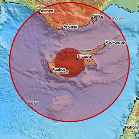 Δύο τελικά οι σεισμοί 3,9 Ρίχτερ-Επίκεντρο το Πισσούρι και τρία λεπτά μετά η Λευκωσία