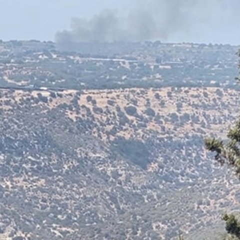 Πυρκαγιά στην επαρχία Λεμεσού-Στη μάχη δύο πτητικά μέσα (pic)