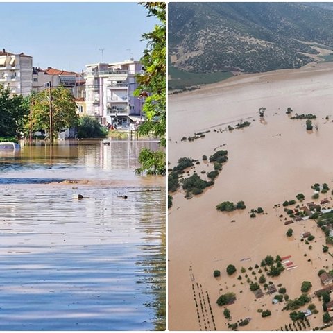 Εκκενώνονται τρία χωριά έξω από την Λάρισα-Πλημμύρισαν σπίτια από τον φουσκωμένο Πηνειό