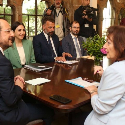 Συνάντηση ΠτΔ με την Επίτροπο για τη Μεσόγειο-«Η Κύπρος διαδραματίζει κύριο ρόλο στην περιοχή»