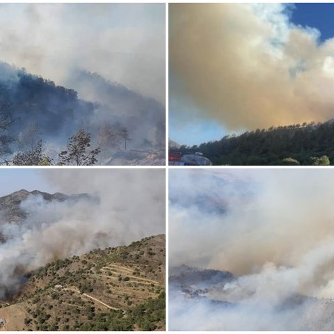 Πύρινη κόλαση στο Φαρμακά, μάχη με τις φλόγες-Ενεργοποιήθηκε το σχέδιο Πυρσός