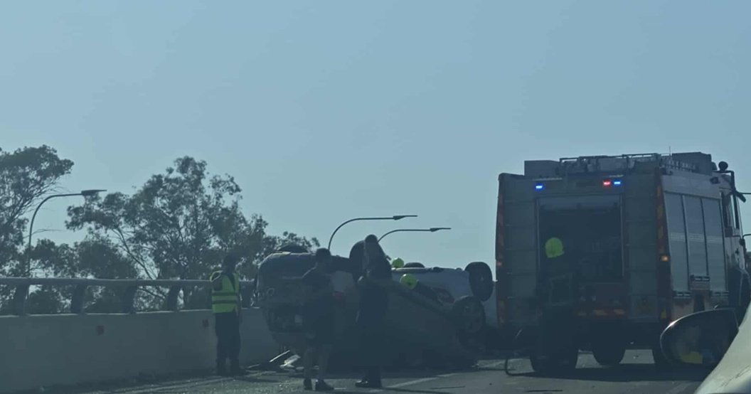 Δόθηκε στην κυκλοφορία ο αυτοκινητόδρομος Λευκωσίας-Ακακίου που έκλεισε μετά την ανατροπή οχημάτων