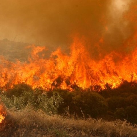 Πυρκαγιά στην επαρχία Λευκωσίας-Στην μάχη και εναέρια μέσα