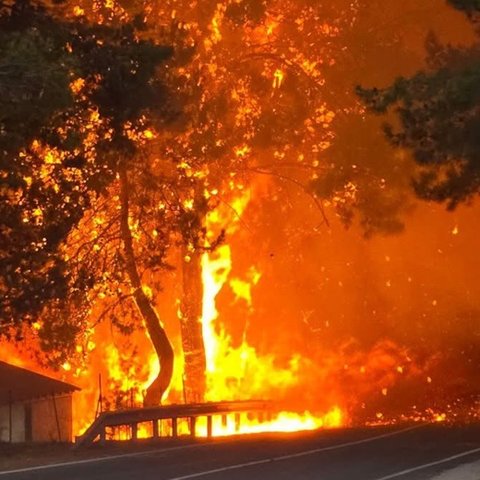 Τρία πρόσωπα στο νοσοκομείο με εγκαύματα και αναπνευστικά προβλήματα-Στήθηκε Σταθμός Πρώτων Βοηθειών