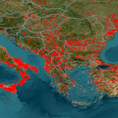 Σε πύρινο κλοιό η Μεσόγειος-Ο χάρτης της NASA για τη φονική πυρκαγιά στην Κύπρο