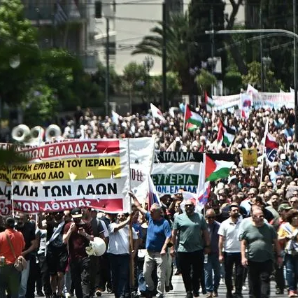 Πορεία διαμαρτυρίας προς την Πρεσβεία του Ισραήλ στην Αθήνα για την κατάσταση στη Γάζα