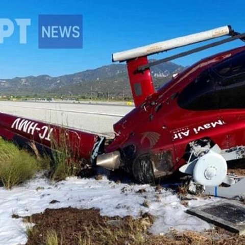 Κατέπεσε ιδιωτικό ελικόπτερο στη Σάμο-Σώοι ο πιλότος και οι επιβάτες (Pics)