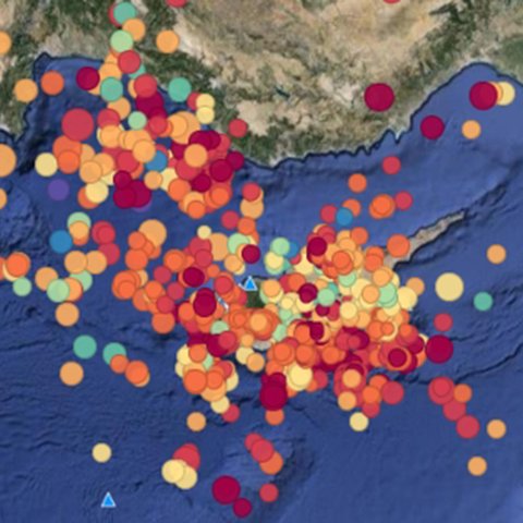 Σεισμική έξαρση στην περιοχή της Κύπρου-Καταγράφηκαν 30 σεισμοί σε μια βδομάδα, οι τρεις έγιναν αισθητοί