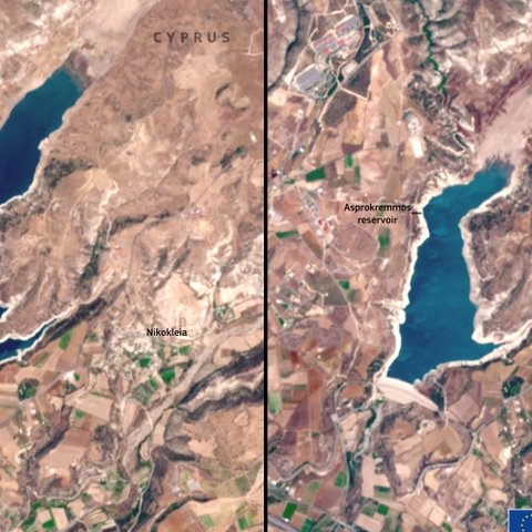 Ανησυχητικές εικόνες από τον Ασπρόκρεμμο-Σμικρύνθηκε σε ένα χρόνο