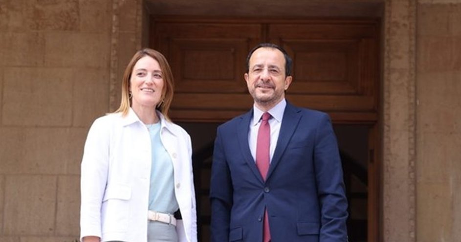 Υποδέχθηκε τη Μέτσολα ο Προεδρος-«Στοχος η ένταξη της Κύπρου στη ζώνη Σένγκεν το 2026»