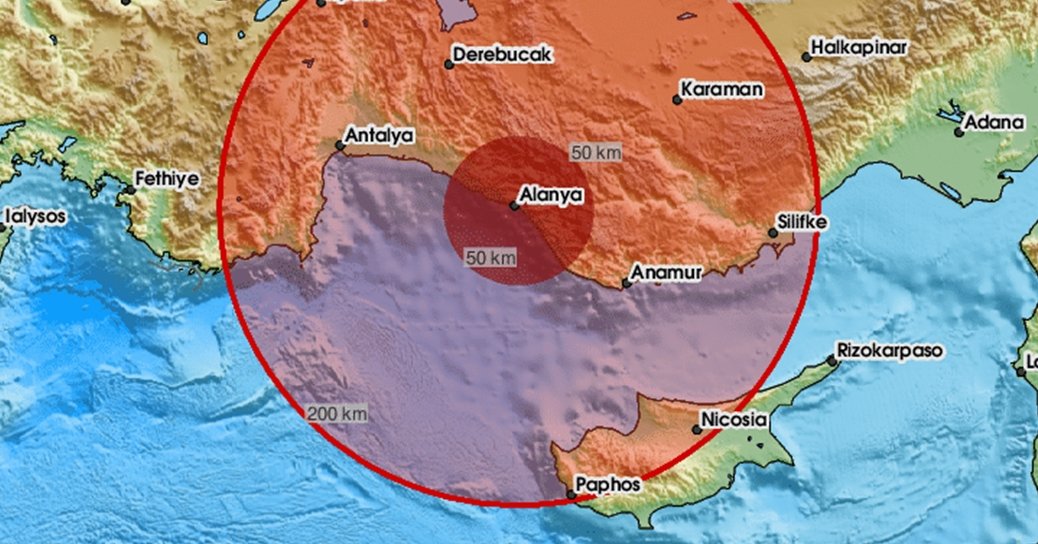 Σεισμός 4,1 Ρίχτερ στο θαλάσσιο χώρο μεταξύ Κύπρου και Τουρκίας
