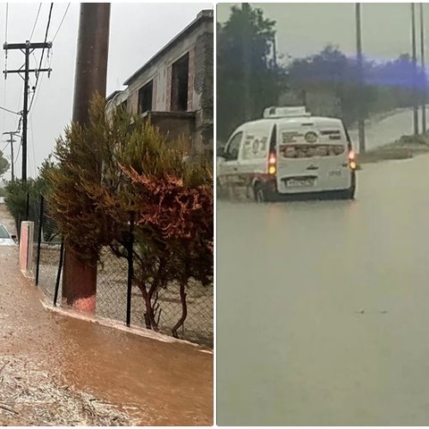 Σαρώνει περιοχές της Ελλάδας η κακοκαιρία Δανιήλ-Εγκλωβισμοί οδηγών, πλημμύρες και κεραυνοί (Pics)