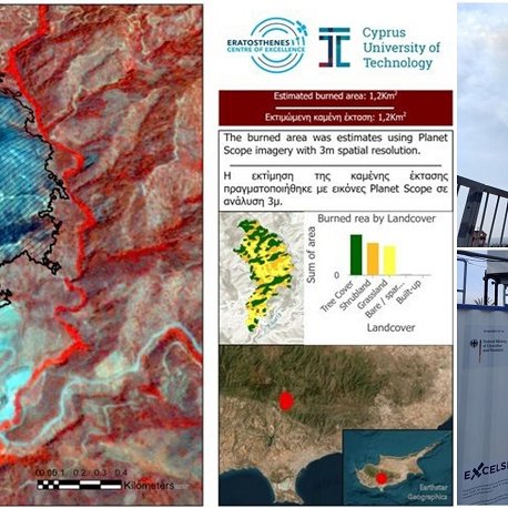 Δορυφορικές λήψεις της πυρκαγιάς Λεμεσού από τον «Ερατοσθένη»-Επιβεβαιώθηκε η έκταση