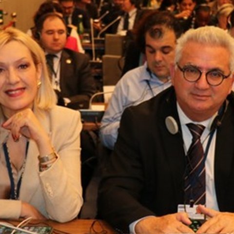 Σε εργασίες του ΟΑΣΕ η Χαραλαμπίδου, είχε συναντήσεις με αντιπροσωπείες κρατών