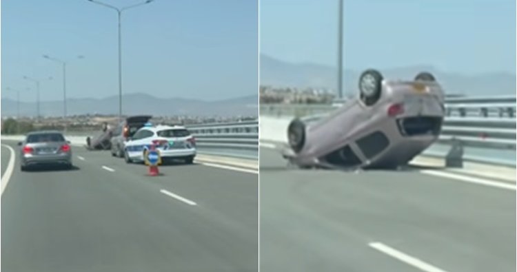 Τροχαίο ατύχημα στον περιμετρικό δρόμο Τσερίου-Όχημα αναποδογυρίστηκε