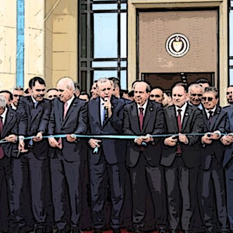 Παραλήρημα Ερντογάν στα εγκαίνια του «προεδρ&i