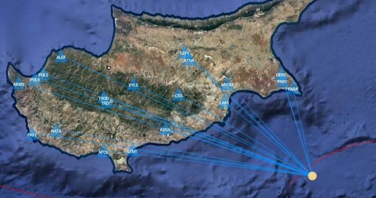 Ανοικτά του Παραλιμνίου σημειώθηκε η σεισμική δόνηση-Αισθητή σε διάφορες περιοχές της Κύπρου