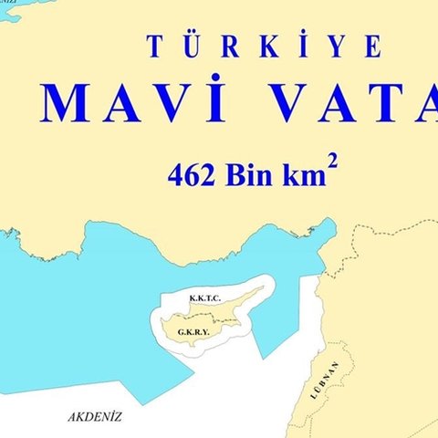 Ο Θαλάσσιος Χωροταξικός Χάρτης της Τουρκίας με τη Γαλάζια Πατρίδα που «κόβει» το Αιγαίο στη μέση