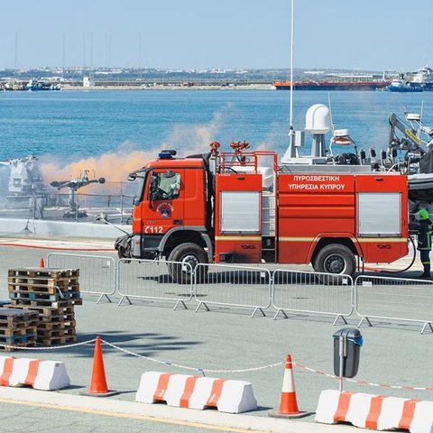 Άσκηση στο λιμάνι Λεμεσού στο πλαίσιο της ΤΑΜΣ «Νικητής-Δήμητρα 2025» (pics)