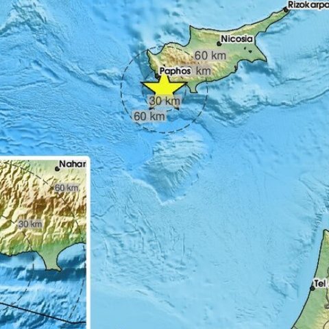 Σεισμός 3,9 Ρίχτερ ταρακούνησε την Κύπρο-Αισθητός σε Λεμεσό και Πάφο