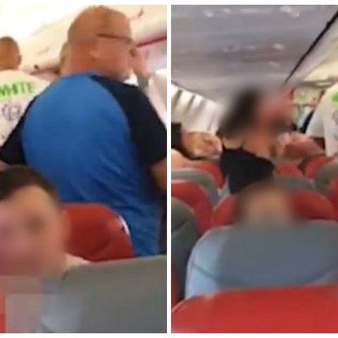 Καρέ καρέ η συμπλοκή στο αεροσκάφος που ταξίδευε για Κύπρο-Αντάλλαξαν γροθιές δύο πρόσωπα