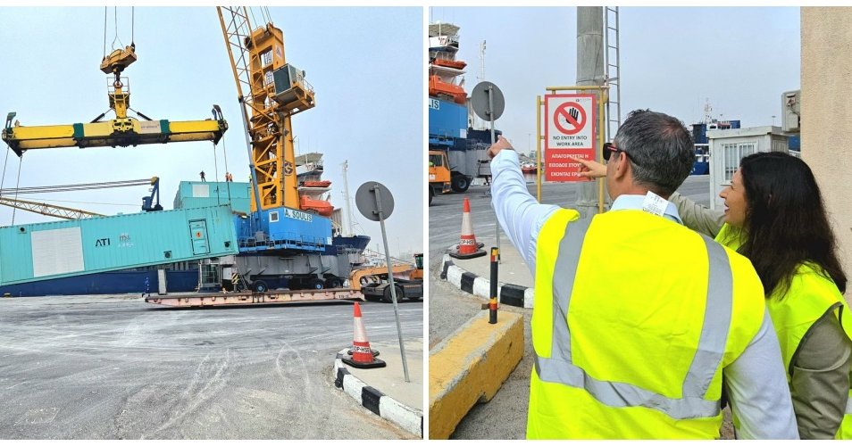 ΒΙΝΤΕΟ: Άρχισε η εκφόρτωση των μονάδων αφαλάτωσης στο λιμάνι Λάρνακας-Ξεκινά το μεσημέρι η τοποθέτηση τους ΒΙΝΤΕΟ: Άρχισε η εκφόρτωση των μονάδων αφαλάτωσης στο λιμάνι Λάρνακας-Ξεκινά το μεσημέρι η τοποθέτηση τους