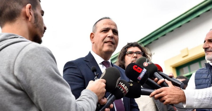 Ατλί και Χαρμαντζί από το τ/κ ΚΚΔ στη Γενεύη κατά τη διάρκεια της άτυπης διάσκεψης Ατλί και Χαρμαντζί από το τ/κ ΚΚΔ στη Γενεύη κατά τη διάρκεια της άτυπης διάσκεψης