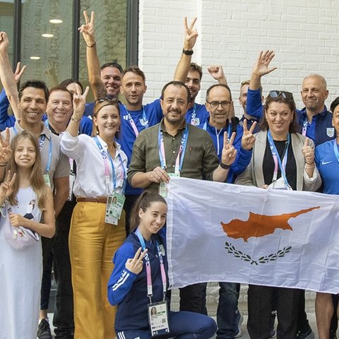 Επισκέφθηκε το Ολυμπιακό Χωριό ο Χριστοδουλίδης-«Οι καλύτεροι πρεσβευτές της Κύπρου οι αθλητές»