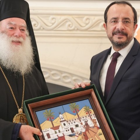 Συνάντηση ΠτΔ με τον Πατριάρχη Αλεξανδρείας-«Ανέγερση νέου κέντρου εκμάθησης ελληνικών στην Αίγυπτο»
