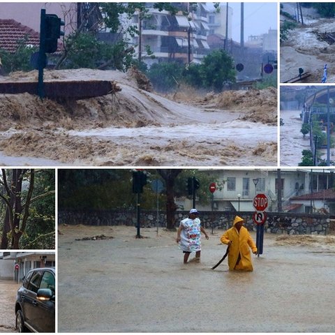 Εικόνες αποκάλυψης στη Μαγνησία, ανυπολόγιστες καταστροφές από τη φονική νεροποντή