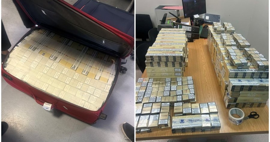 Στα πράσα έπιασαν επιβάτη οι λειτουργοί του Τμήματος Τελωνείων-Γέμισε τις βαλίτσες του τσιγάρα (pics) Στα πράσα έπιασαν επιβάτη οι λειτουργοί του Τμήματος Τελωνείων-Γέμισε τις βαλίτσες του τσιγάρα (pics)