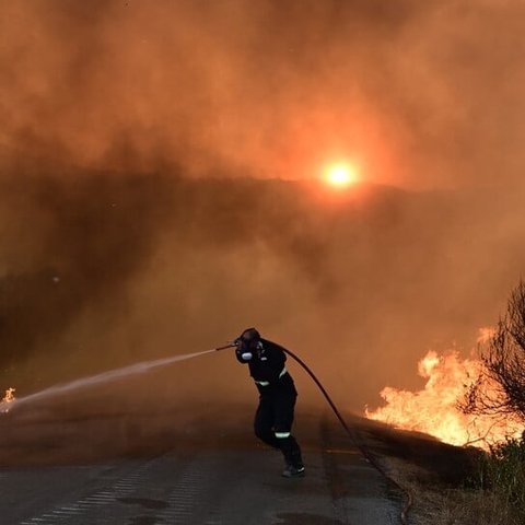 ΒΙΝΤΕΟ: Βελτιωμένη παρουσιάζεται η εικόνα της πυρκαγιάς στην Εύβοια