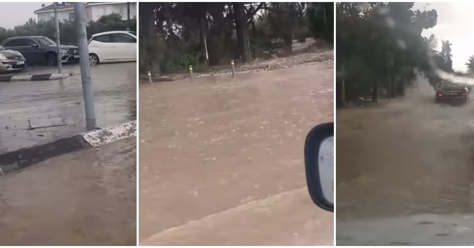 Οδηγοί εγκλωβίστηκαν στα οχήματά τους στο Στρόβολο λόγω των βροχοπτώσεων-Προβλήματα στο οδικό δίκτυο