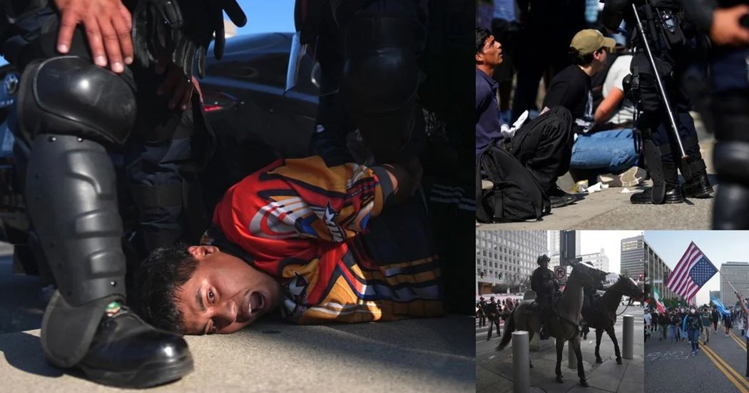 Μαζικές συλλήψεις και απαγόρευση κυκλοφορίας στο Λος Άντζελες-Στα άκρα η κόντρα με τον Τραμπ Μαζικές συλλήψεις και απαγόρευση κυκλοφορίας στο Λος Άντζελες-Στα άκρα η κόντρα με τον Τραμπ