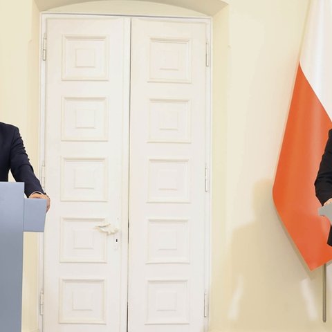 Bούληση για περαιτέρω ενίσχυση σχέσεων Κύπρου-Πολωνίας εξέφρασαν Χριστοδουλίδης και Ντούντα