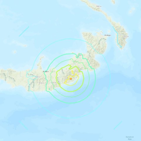 Ισχυρός σεισμός 6,5 Ρίχτερ στην Παπούα Νέα Γουινέα