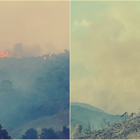 Μαίνεται η πυρκαγιά στην Ακρούντα-Ενεργοποιήθηκε το σχέδιο «Ήφαιστος», συντονίζεται η Υπουργική Ομάδα