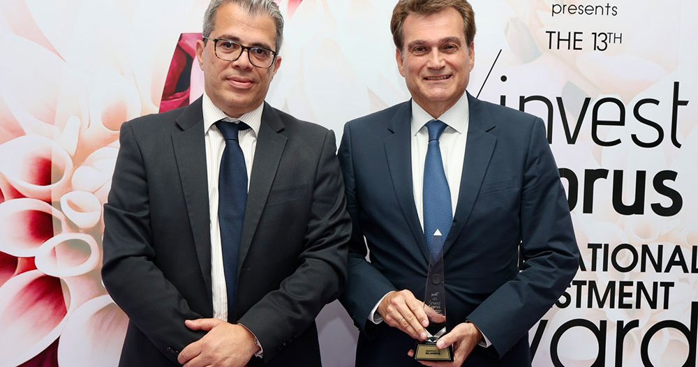 Σκλαβενίτης: Βραβεύθηκε στα 13α Invest Cyprus International Investment Awards