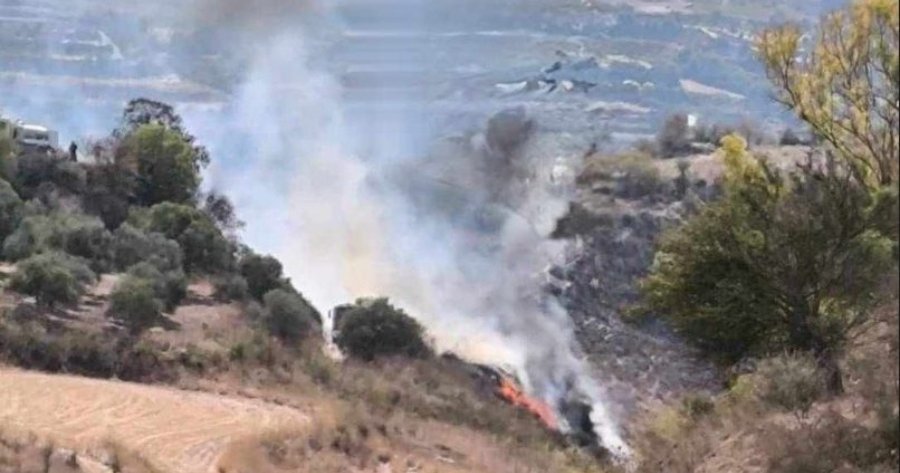 Πυρκαγιά σε δύσβατη περιοχή στην Πάφο-Κατέκαψε οκτώ δεκάρια γης