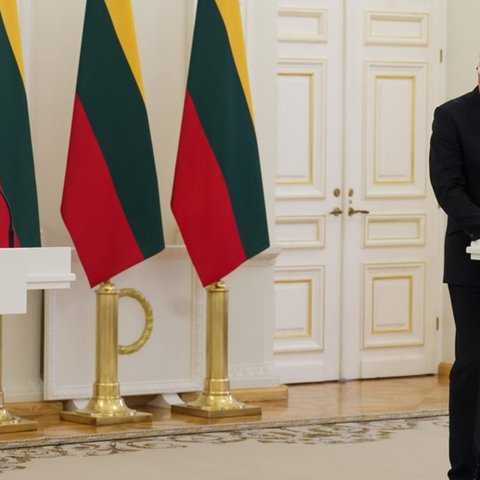 Τη σταθερή αλληλεγγύη της Λιθουανίας στις προσπάθειες για λύση του Κυπριακού εξέφρασε ο Ναουσέντα