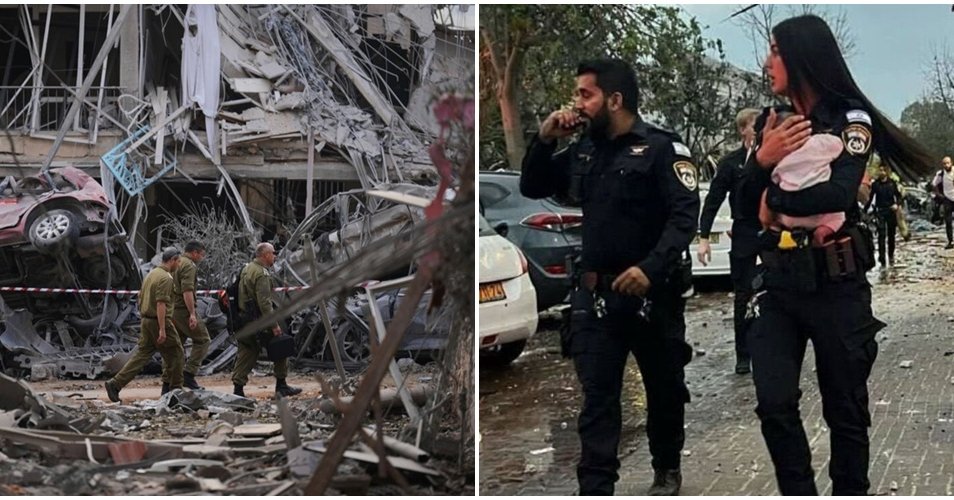 Ψάχνουν για παγιδευμένους στα συντρίμμια στο Ισραήλ-Η συγκλονιστική φωτογραφία από τη διάσωση βρέφους